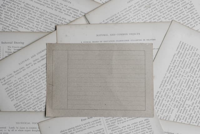 Empty page ready for letter writing on a desk