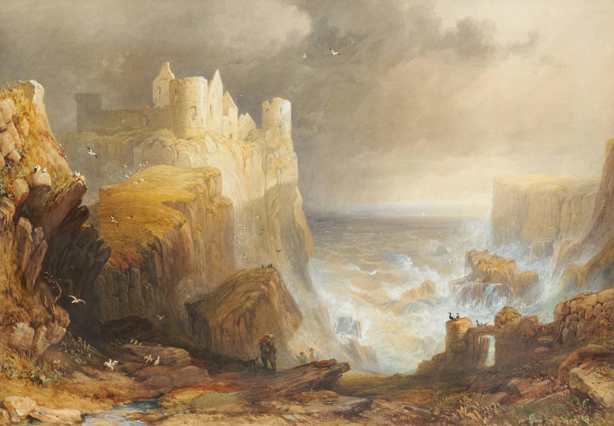 Person hiking up a steep cliff